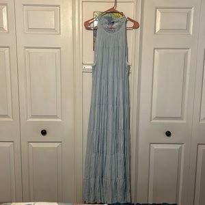 Indigo Soul Fully Lined Maxi Sleeveless Dress 2x New